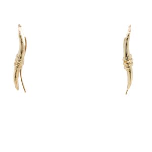 Estate Piece: 14k Yellow Gold Swirl Ear Climbers