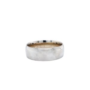 Estate Piece: 14k White Gold 7mm Comfort Fit Band
