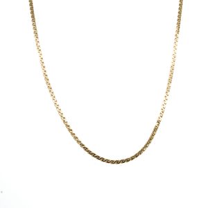 Estate Piece: 14k Yellow Gold 17.5 Inch Serpentine Chain