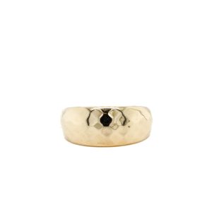 Estate Piece: 14k Yellow Gold Hammered Ring
