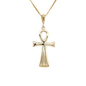Estate Piece: 14k Yellow Gold Ankh Pendant