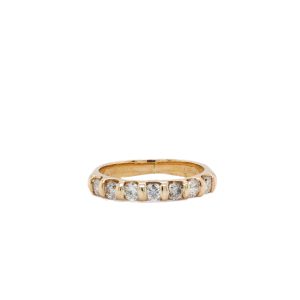 Estate Piece: 14k Yellow Gold Diamond Band
