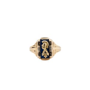 Estate Piece: 10k Yellow Gold 1959 Carrollton MO Class Ring