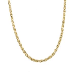 Estate Piece: 14k Yellow Gold 24 Inch Wheat Chain