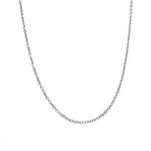 Estate Piece: 14k White Gold 16 Inch Cable Chain