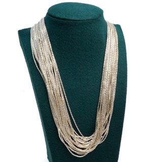 Estate Piece: Sterling Silver Multi-Strand Necklace