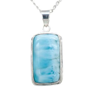 Estate Piece: Sterling Silver Larimar Pendant