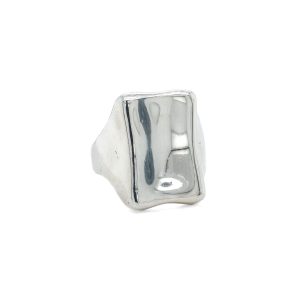 Estate Piece: Sterling Silver Freeform Rectangular Ring