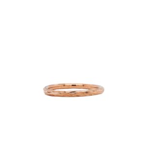 Estate Piece: 14k Rose Gold 2mm Textured Band