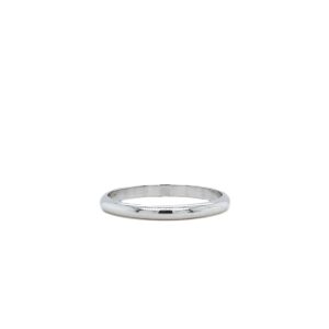 Estate Piece: 14k White Gold 2mm Band