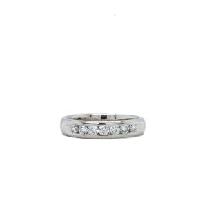 Estate Piece: Platinum Diamond Channel Band