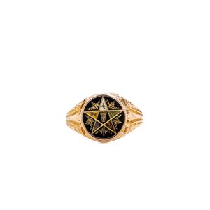 Estate Piece: 10k Yellow Gold Masonic Ring