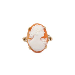 Estate Piece: 14k Yellow Gold Cameo Ring
