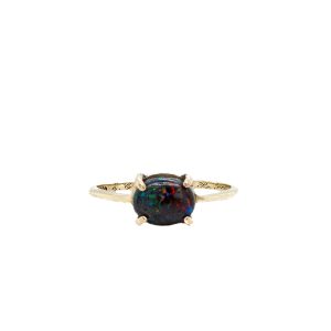 Estate Piece: 14k Yellow Gold Opal Ring
